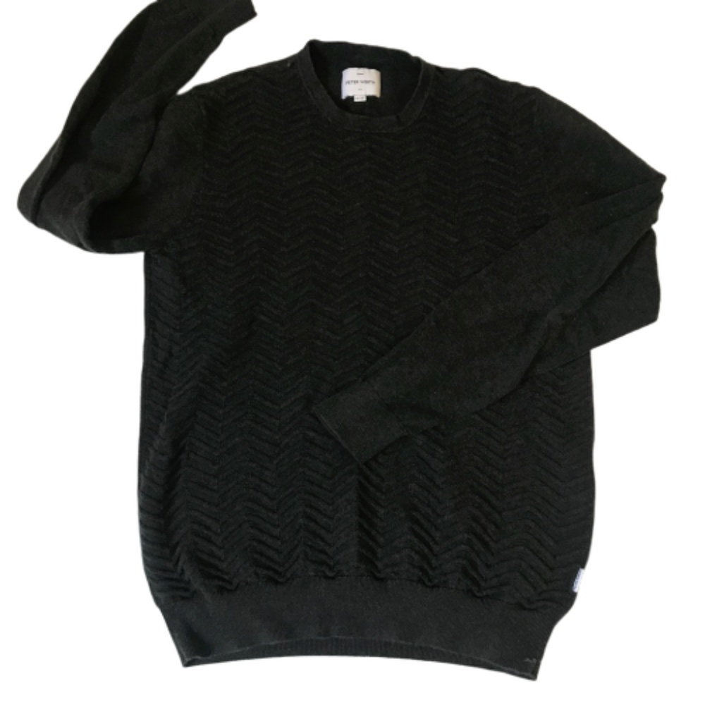 Peter Werth Of London Dark Gray Sweater Sz M